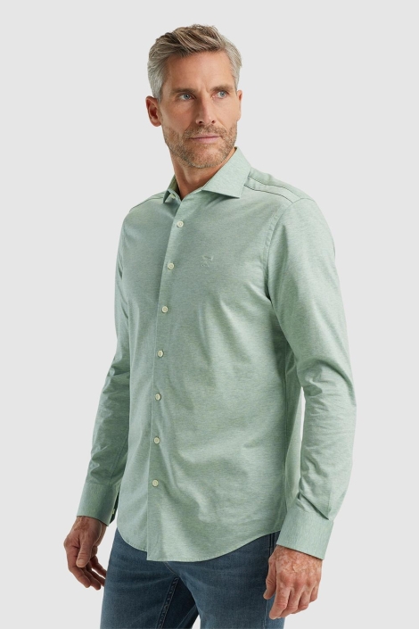 Vanguard groene heren overhemd | Model vooraanzicht