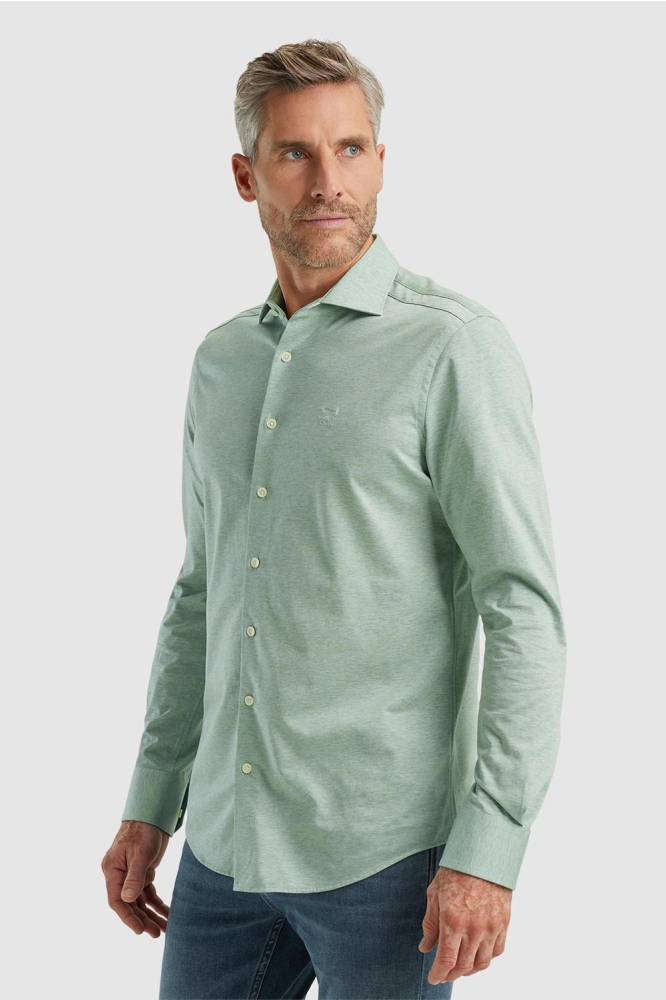 Vanguard groene heren overhemd | Model vooraanzicht