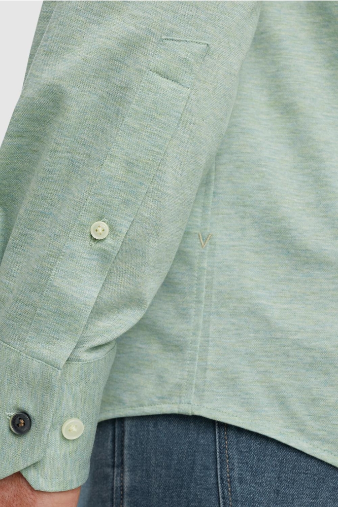 Vanguard groene heren overhemd | Close up