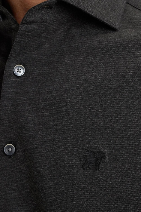 Vanguard grijze heren overhemd | Close up