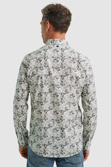 Vanguard beige heren overhemd | Model achteraanzicht