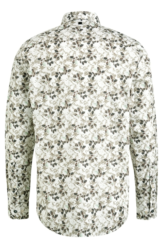 Vanguard beige heren overhemd | Achteraanzicht
