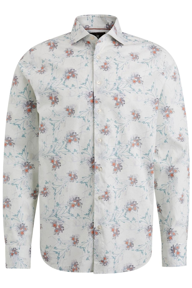 Vanguard beige heren overhemd | Vooraanzicht