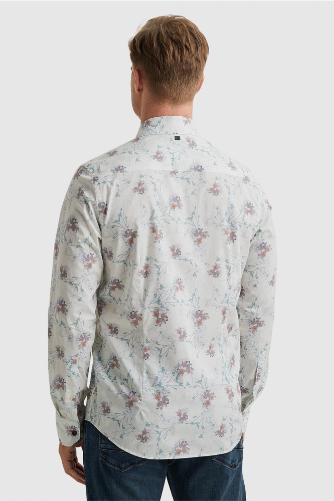 Vanguard beige heren overhemd | Model achteraanzicht