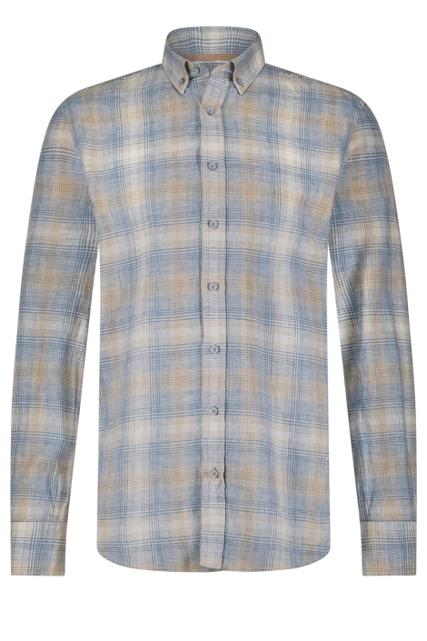 State of Art blauwe heren overhemd | Close up