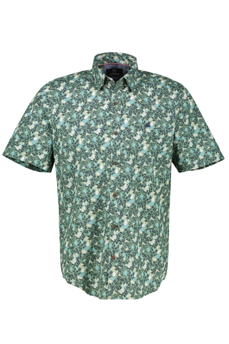 Lerros groene heren overhemd | Vooraanzicht