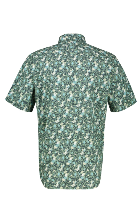 Lerros groene heren overhemd | Achteraanzicht