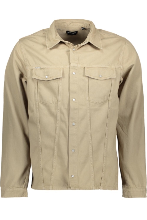 Antony Morato beige heren overhemd | Vooraanzicht