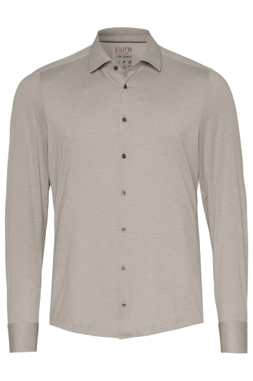 Pure H. Tico FUNCTIONAL SHIRT LONGSLEEVE 4067 21120 210 BEIGE PLAIN