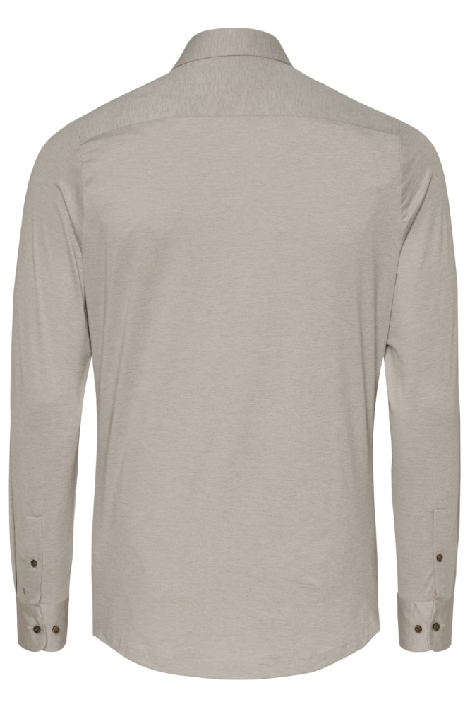 Pure H. Tico beige heren overhemd | Achteraanzicht