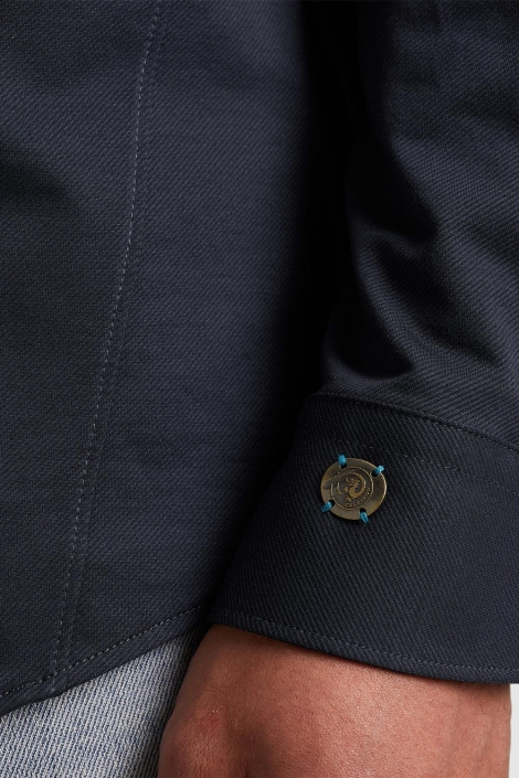 Cast Iron blauwe heren overhemd | Unique Selling Point