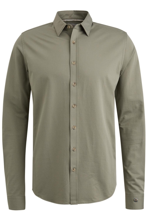 Cast Iron groene heren overhemd | Vooraanzicht