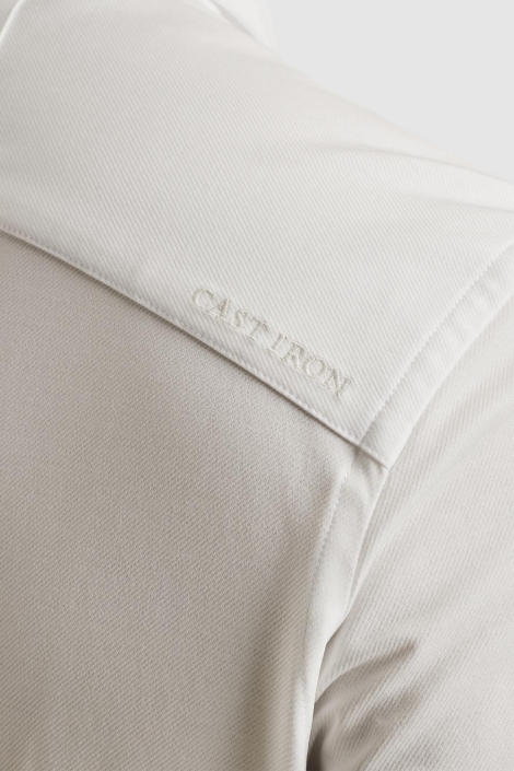 Cast Iron witte heren overhemd | Kleurstaal