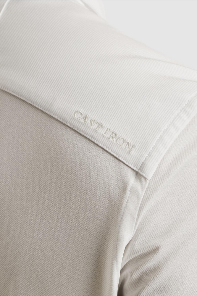 Cast Iron witte heren overhemd | Kleurstaal