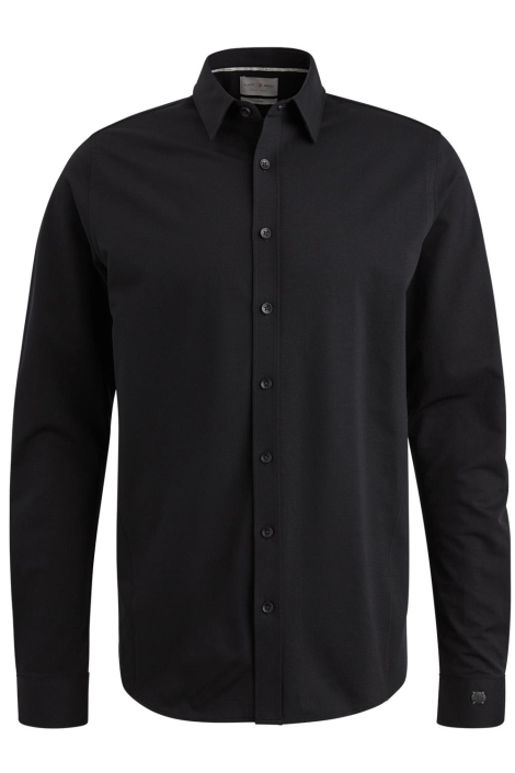 Cast Iron zwarte heren overhemd | Vooraanzicht