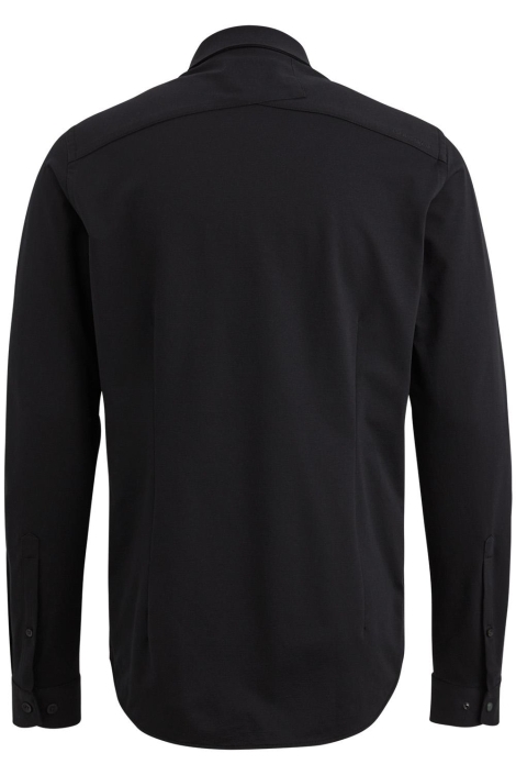 Cast Iron zwarte heren overhemd | Achteraanzicht