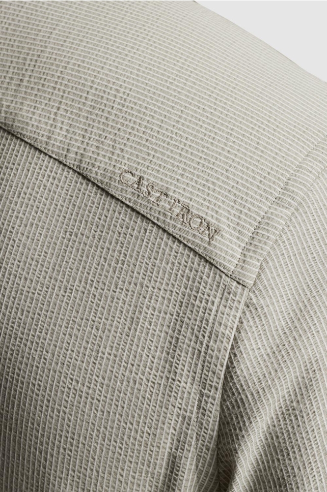 Cast Iron groene heren overhemd | Close up