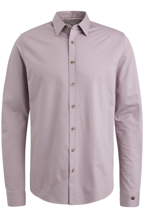 Cast Iron paarse heren overhemd | Vooraanzicht