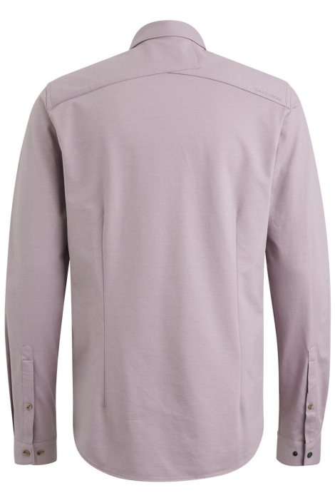 Cast Iron paarse heren overhemd | Achteraanzicht