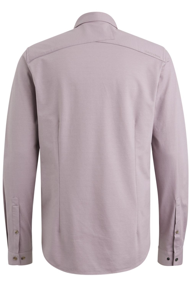Cast Iron paarse heren overhemd | Achteraanzicht