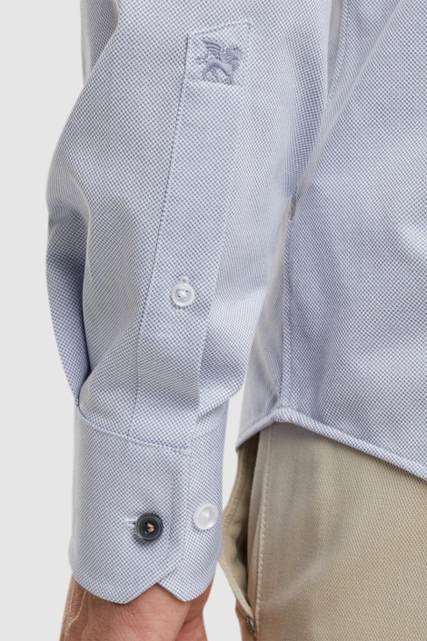 Vanguard blauwe heren overhemd | Close up