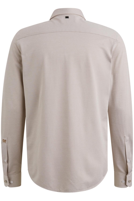 Vanguard beige heren overhemd | Achteraanzicht