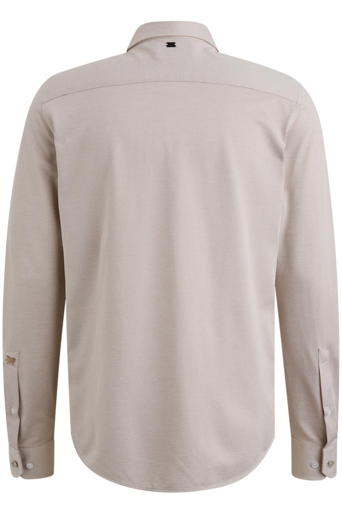 Vanguard beige heren overhemd | Achteraanzicht