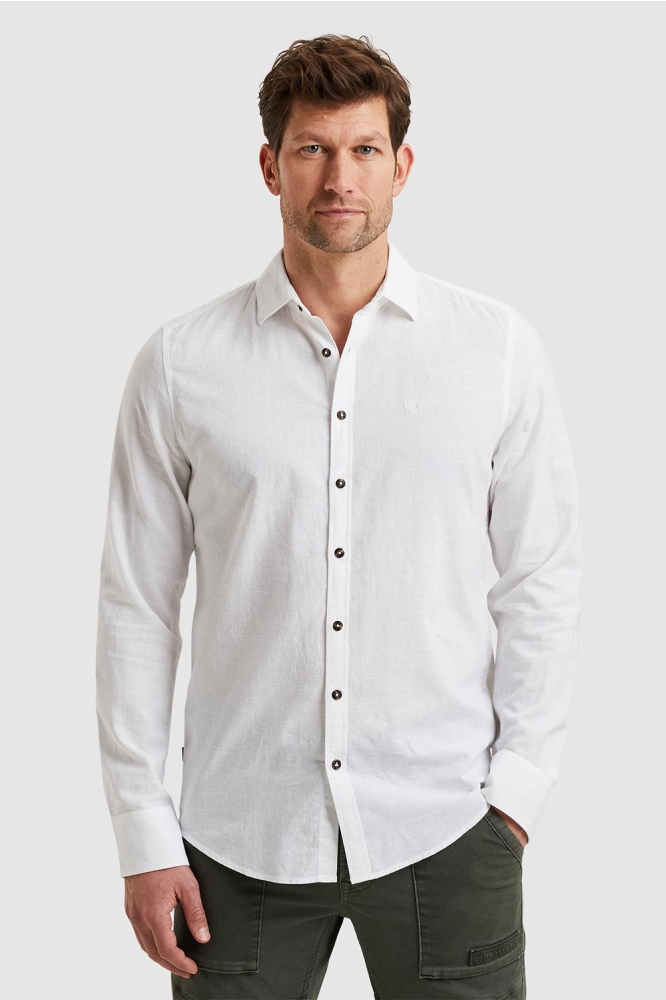 PME legend witte heren overhemd | Model vooraanzicht