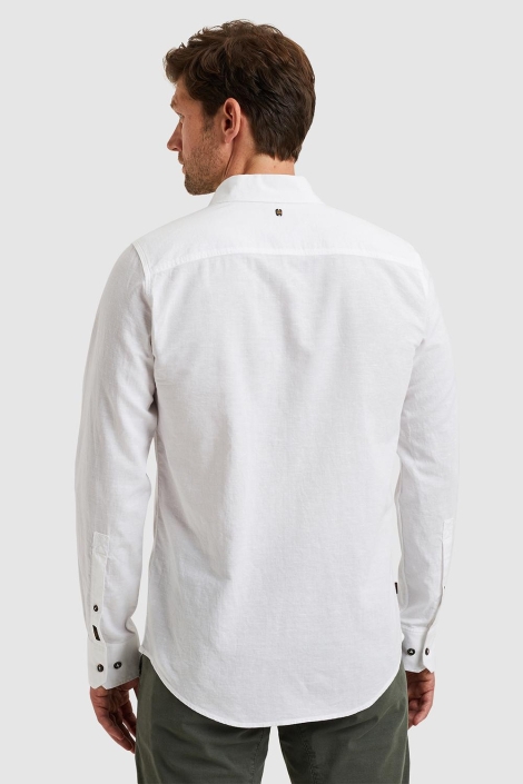 PME legend witte heren overhemd | Model achteraanzicht