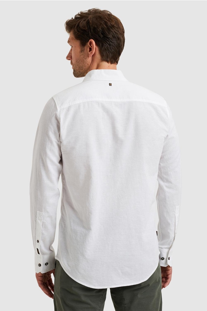 PME legend witte heren overhemd | Model achteraanzicht