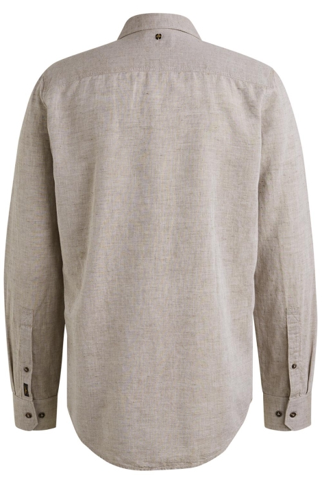 PME legend taupe heren overhemd | Achteraanzicht