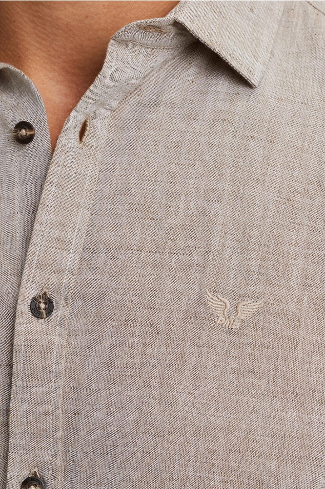 PME legend taupe heren overhemd | Kleurstaal