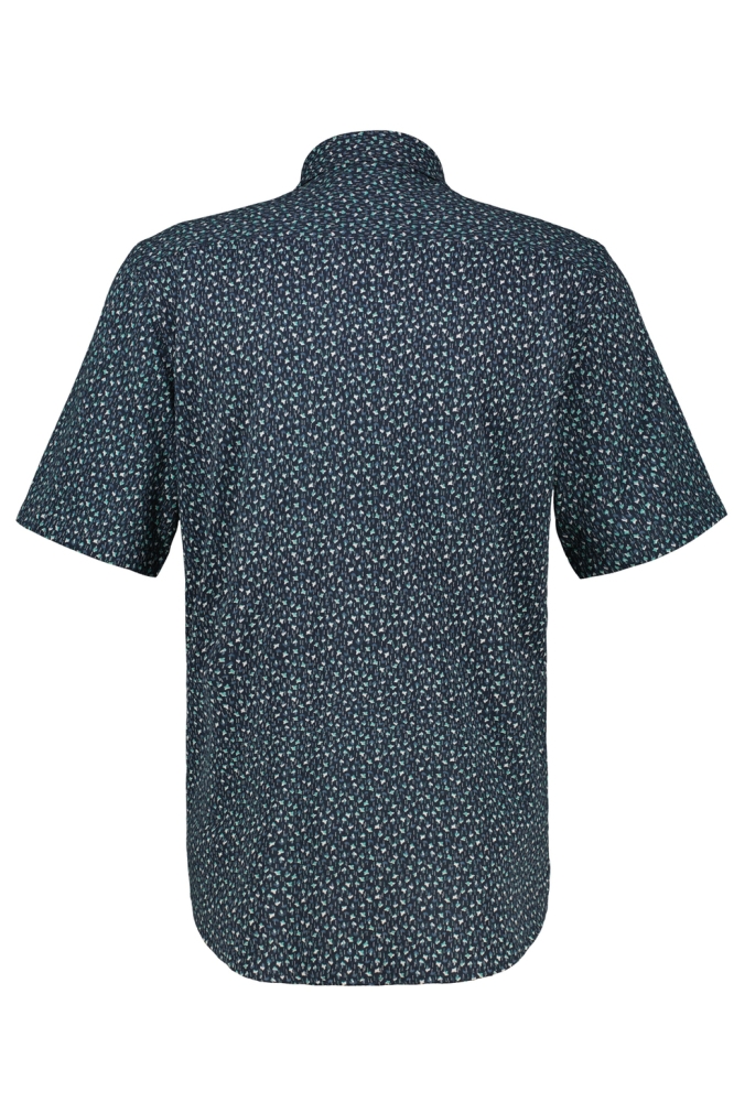 Lerros blauwe heren overhemd | Achteraanzicht