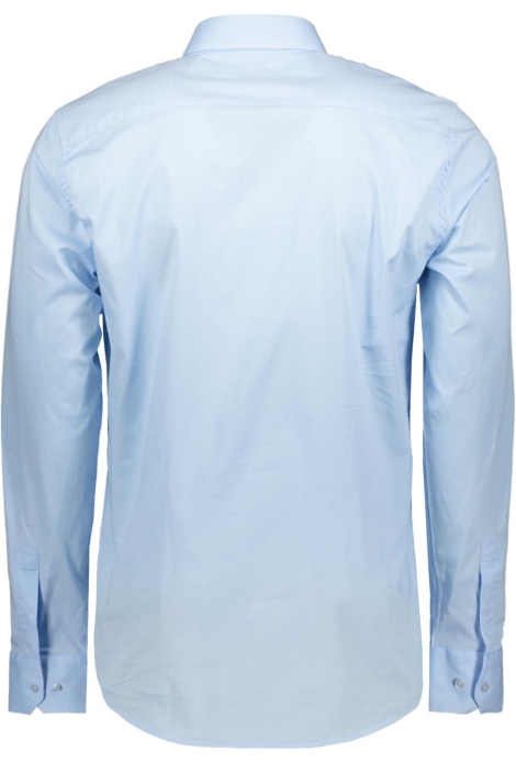 Sans blauwe heren overhemd | Achteraanzicht