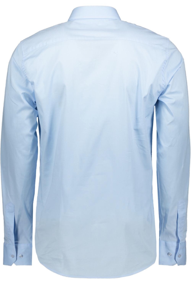 Sans blauwe heren overhemd | Achteraanzicht