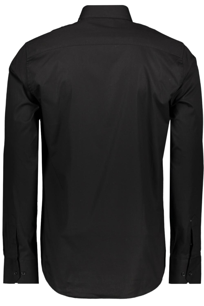 Sans zwarte heren overhemd | Achteraanzicht