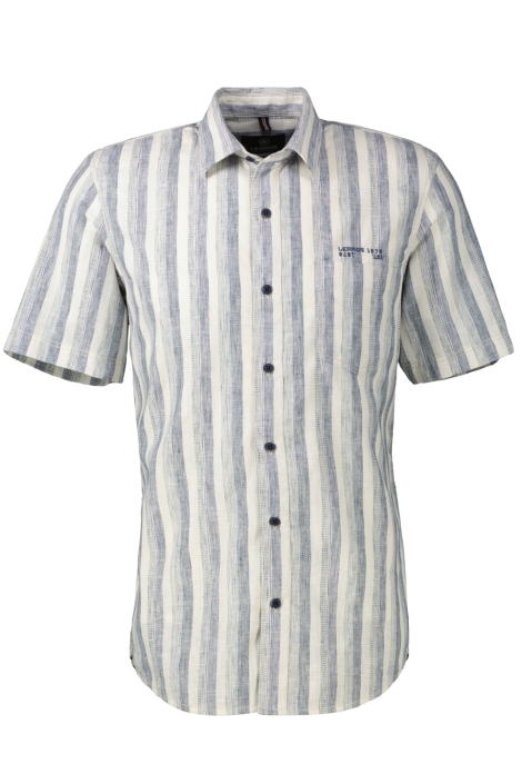 Lerros blauwe heren overhemd | Vooraanzicht