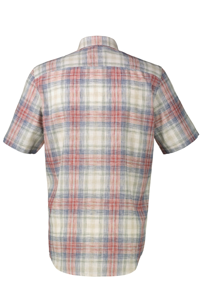 Lerros rode heren overhemd | Achteraanzicht