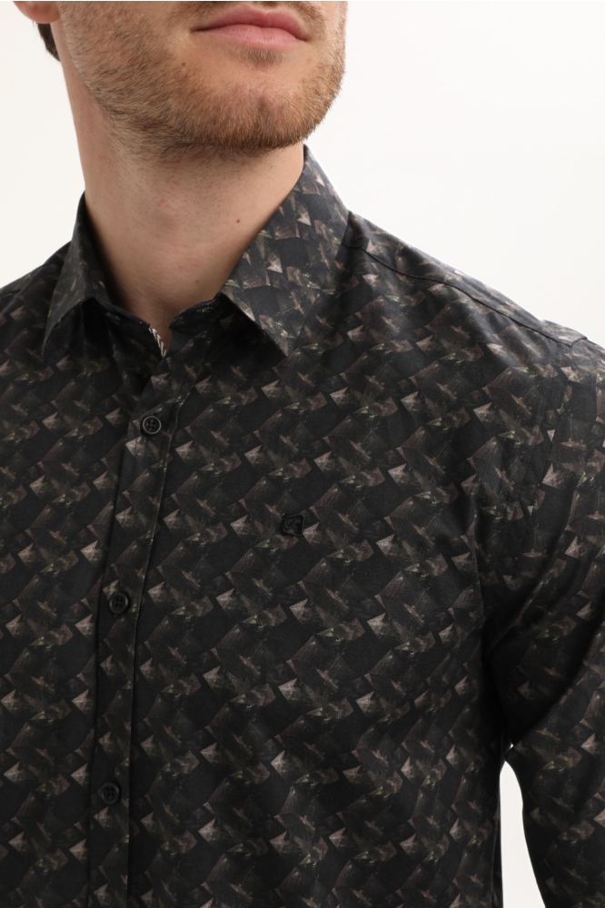 Gabbiano zwarte heren overhemd | Unique Selling Point