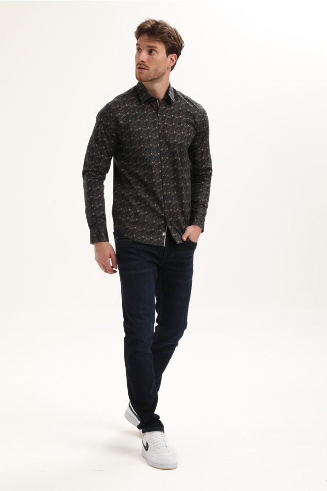 Gabbiano zwarte heren overhemd | Model