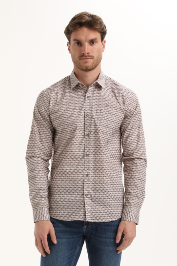 Gabbiano OVERHEMD MET ALLOVER PRINT 335737 5701 clay
