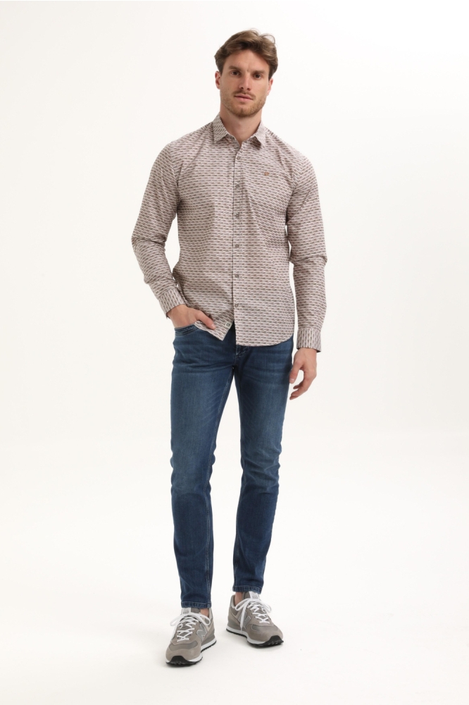 Gabbiano bruine heren overhemd | Model