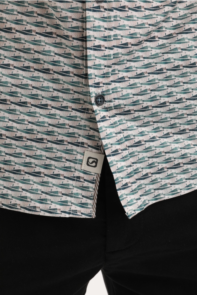 Gabbiano blauwe heren overhemd | Kleurstaal