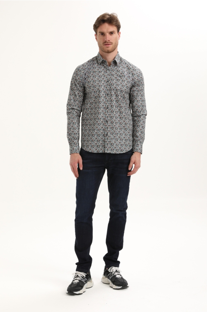 Gabbiano groene heren overhemd | Model