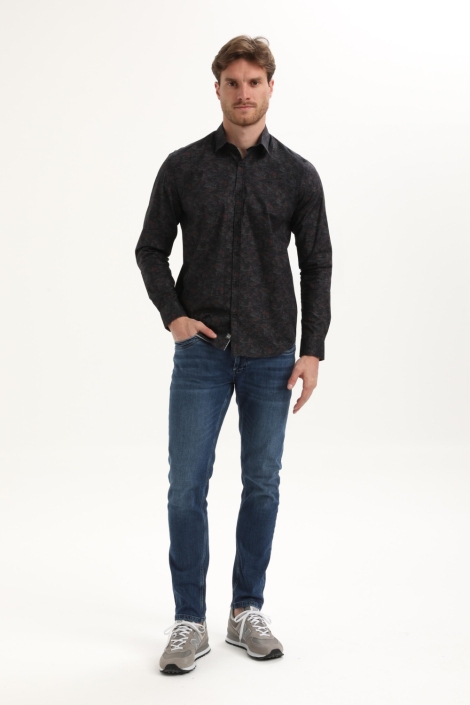 Gabbiano blauwe heren overhemd | Model