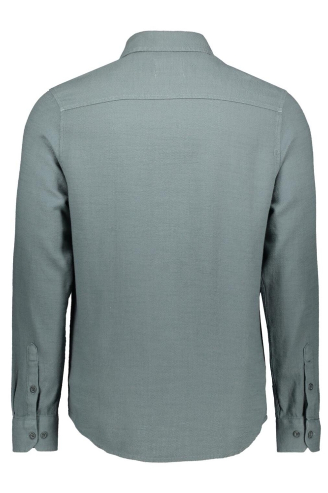 Gabbiano groene heren overhemd | Achteraanzicht