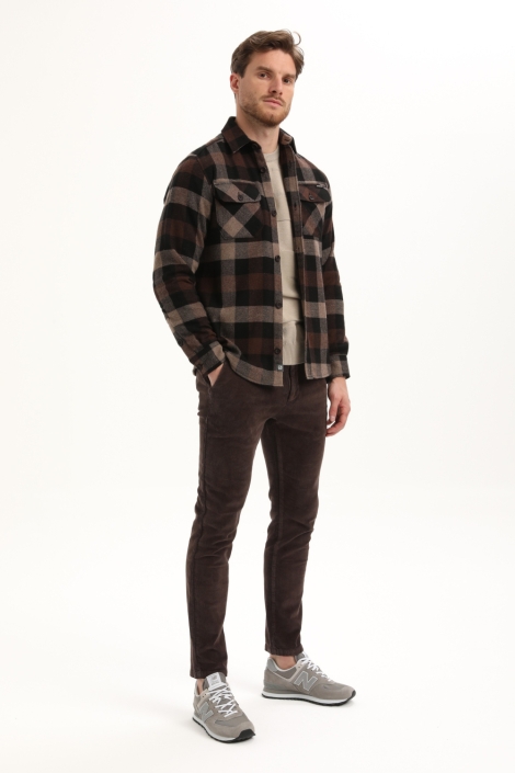 Gabbiano bruine heren overhemd | Model