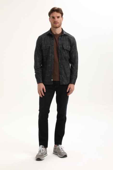 Gabbiano blauwe heren overhemd | Model