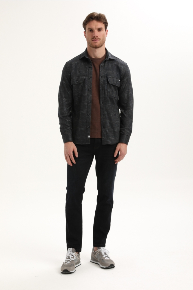 Gabbiano blauwe heren overhemd | Model