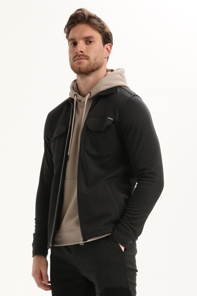 Gabbiano zwarte heren vest | Model zijaanzicht